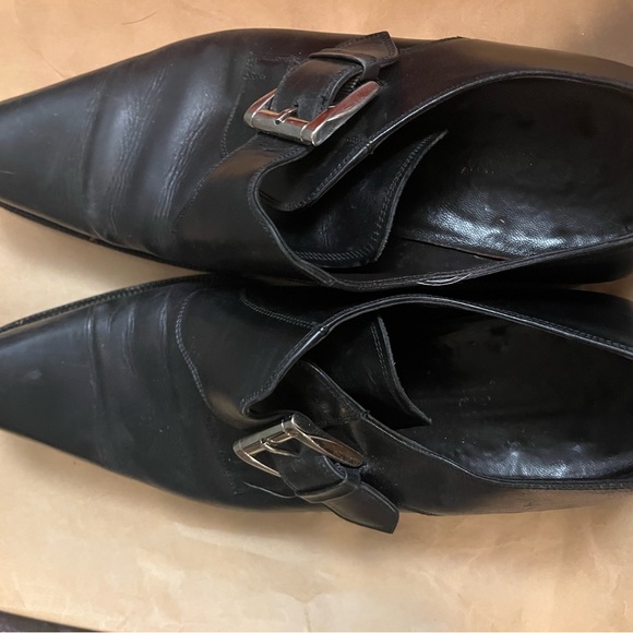 Dolce & Gabbana Black Leather Oxfords with Buckle main image 4